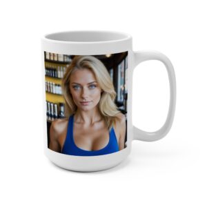 Photo Collage 15oz Ceramic Mug — Stylish Portrait Coffee Cup